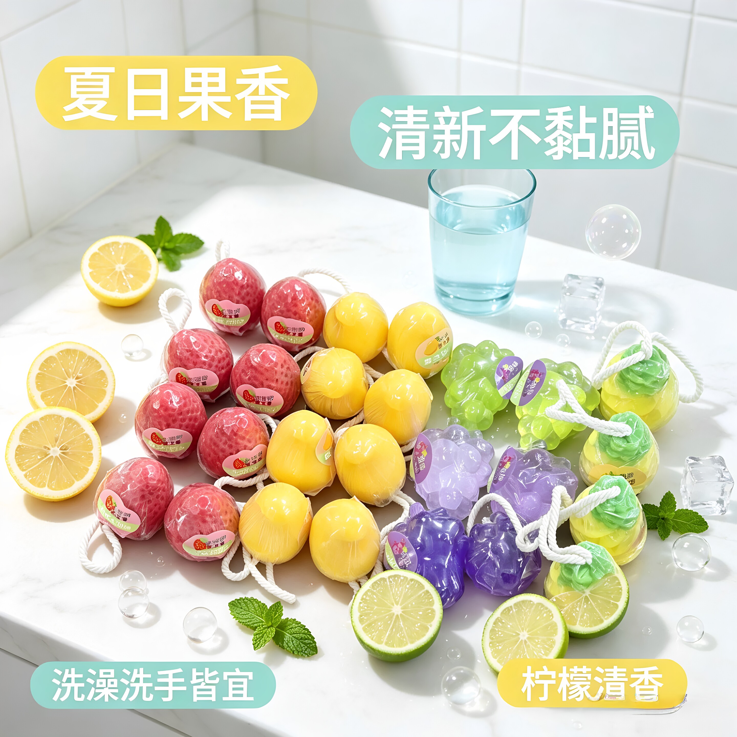 可爱逼真仿真水果造型手工皂