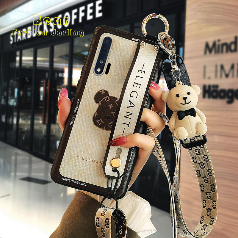 华为腕带镜头卡通风潮牌手机壳