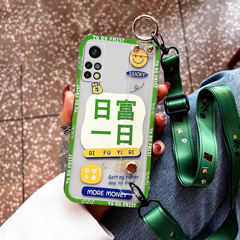 红米硅胶时尚腕带，挂绳防摔