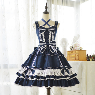 蔷薇废墟原创古早Doll感纯甜洛丽塔LolitaJSK连衣裙蔷薇娃娃尾款