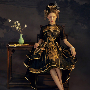 代理桃乐丝之夜中华风新中式 lolita洛丽塔连衣裙OP火凤燎原现货