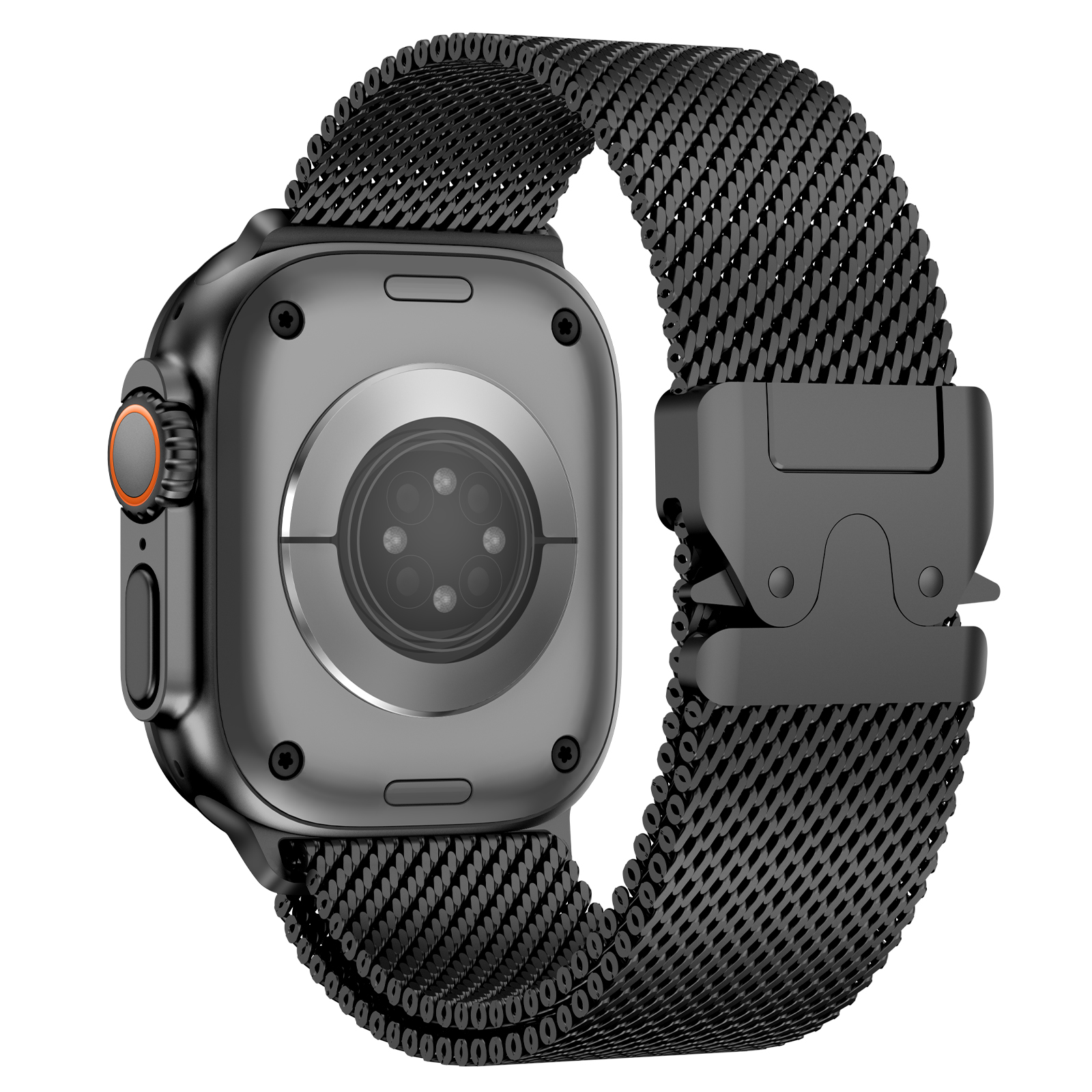 适用iwatch表带米兰尼斯applewatchultra2表带s10苹果手表表带se不锈钢金属s9新款8代7/6/5男女运动49mm46/45