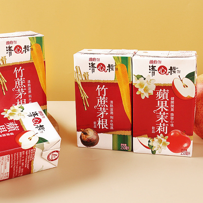 香港进口清心栈竹蔗茅根苹果茉莉花茶清凉解渴饮料250ml*6盒,咖啡/麦片/冲饮,果味/风味/果汁饮料,淘宝优惠券,粉丝福利购,淘宝优惠卷