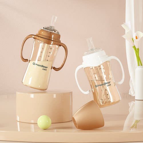 婴幼儿喝奶奶瓶ppsu重力球吸管杯