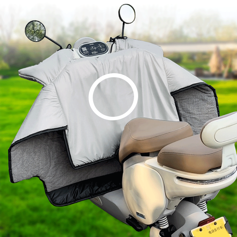 小牛电动自行车挡风被冬季加绒加厚踏板电瓶摩托车防水骑行防风罩