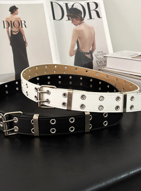 皮带男2025新款铆钉朋克复古风腰带y2k女装饰配牛仔裤设计感小众