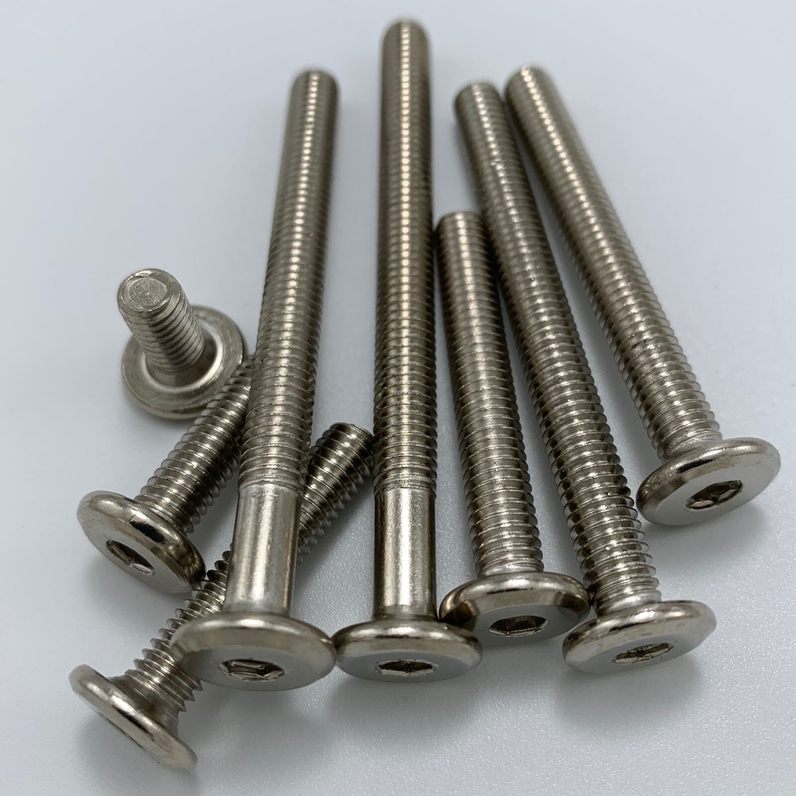 宜家m6家具五金螺丝婴儿童床配件螺丝书柜斜平头内六角m8