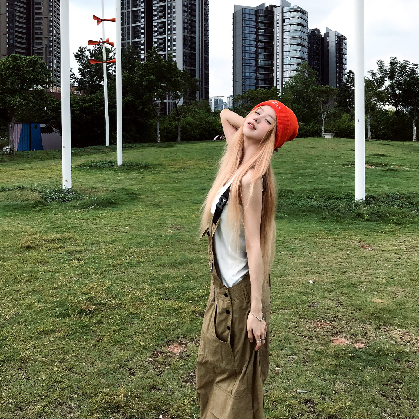 Holocene美式复古工装背带裤女宽松休闲高街设计感直筒阔腿长裤,女装/女士精品,背带裤,淘宝优惠券,粉丝福利购,淘宝优惠卷