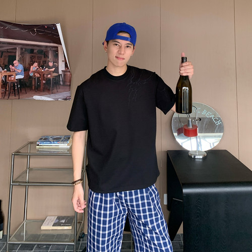 Holocene美式潮牌刺绣T恤