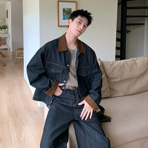 Holocene丹宁色牛仔外套夹克