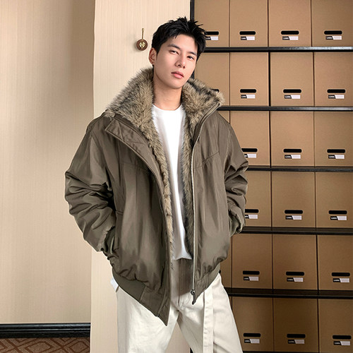 Holocene冬季立领棉服外套