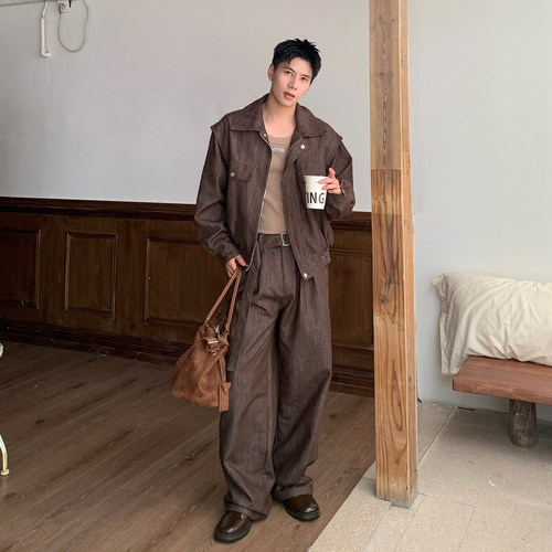 Holocene立领夹克宽松搭配一整套