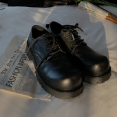 男款 增高休闲vibe风格 潮流时尚 Holocene绑带大头皮鞋 百搭鞋 子男