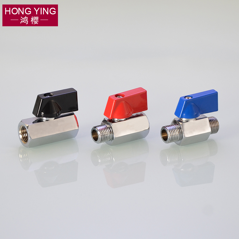 1/2/3/4分迷你球阀1/8 1/4 3/8 1/2 DN6 8 10 15阀门开关气动配件
