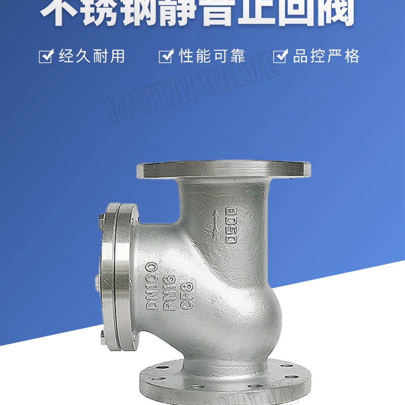 HQ41X不锈钢球型止回阀 无磨损滑道滚球式 球型污水止回阀DN50