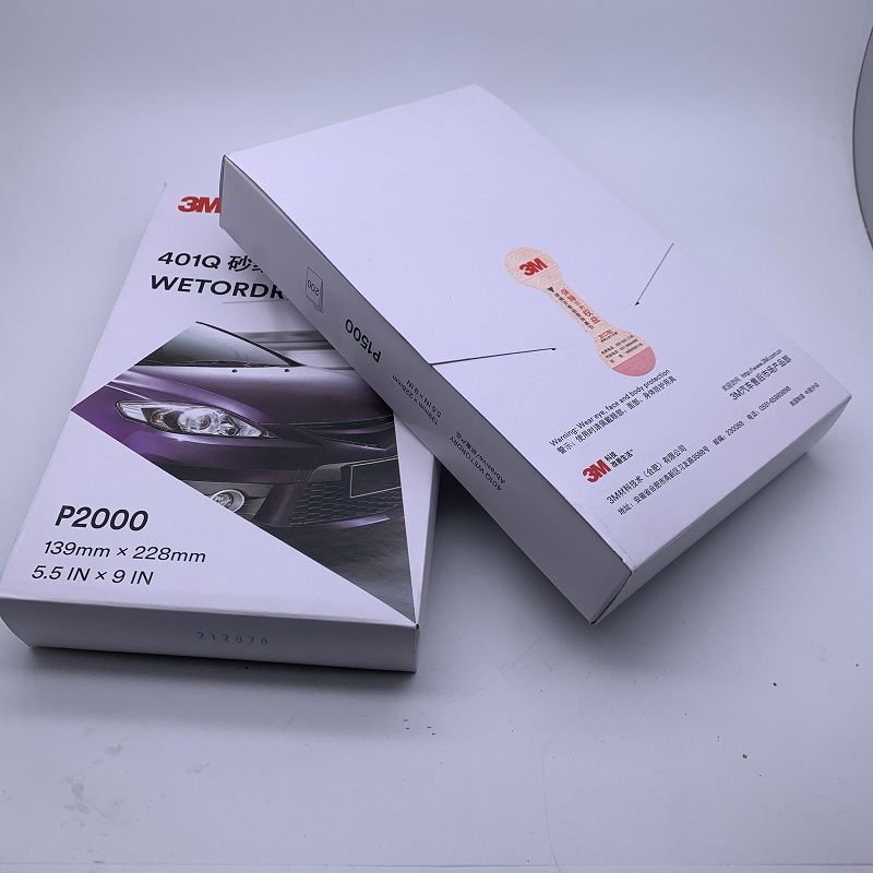 3M美容砂纸1500号20s00号抛光精细打磨漆面细水沙汽车401Q去划痕