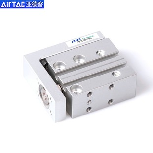 亚德客滑台HLH6/12X5X10X15X20X25X30X40X50X60S精密导轨小型气缸
