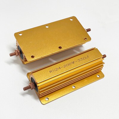 RX24G黄金铝壳电阻200W300W500W 0.5R 0.6R 0.8R1R 1.2R 1.5R 2欧