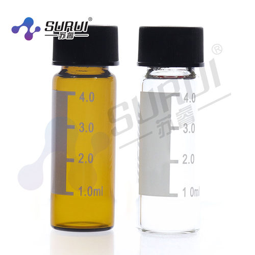 黑盖4/5ml螺口玻璃瓶样品瓶/自动顶空进样瓶/溶剂解析瓶 100套/盒