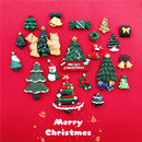 圣诞节装 磁贴节日圣诞树老人长筒袜雪人麋鹿磁力贴北欧 饰冰箱贴