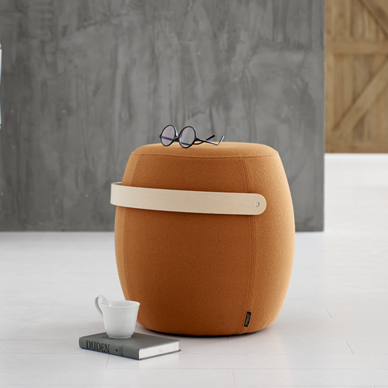 北欧进口创意家用羊毛矮凳