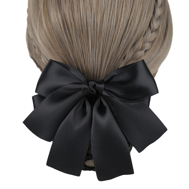 头花女职业网兜空姐发网银行护士工作盘发发夹酒店蝴蝶结头饰发饰