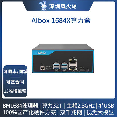 [AIBOX-1684X]AI算力盒纯国产化20路视频检测私有化部署人脸识别