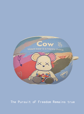 Baseus倍思AirGo ASO1无线蓝牙耳机套airgo as01可爱卡通保护套AS01硅胶软壳创意as01卡通熊外壳防摔个性适用