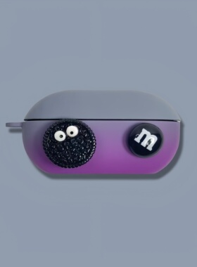 渐变紫色奥利奥Beats Solo Buds耳机壳魔音beatssolobuds无线耳机保护套solobuds耳机仓盒防摔立体磨砂壳适用