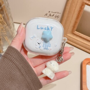 适用荣耀Earbuds X9典藏版耳机壳个性立体卡通狗荣耀Earbudsx8蓝牙耳机保护套创意挂件女款男x7外壳创意透明