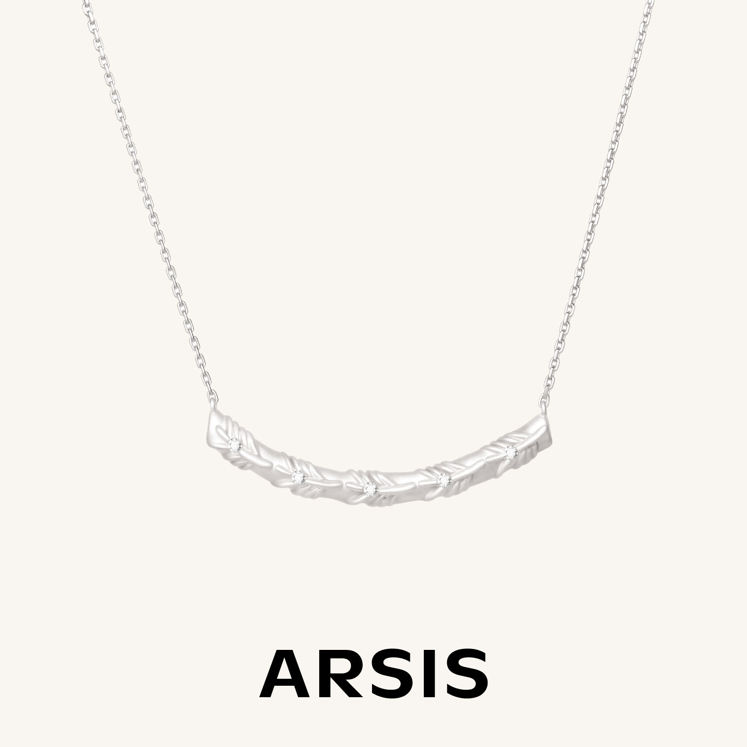 ARSIS森林松针项链轻奢高级感