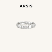 ARSIS自由搭配蛇骨戒指新款 百搭开口指环轻奢小众 时尚