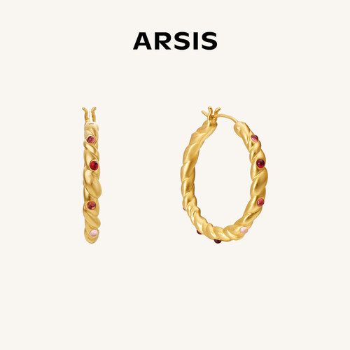 ARSIS纯真年代油画蔷薇耳圈