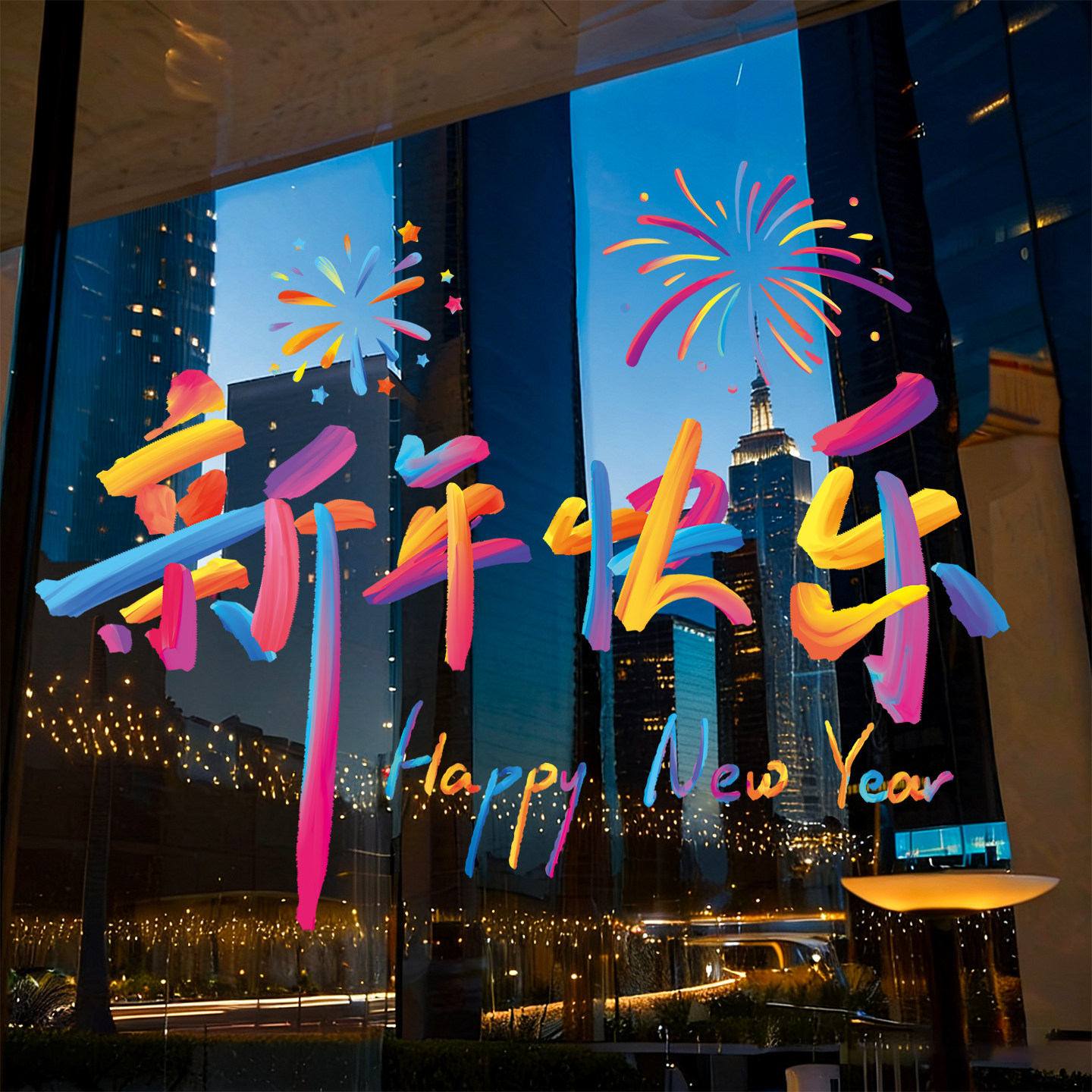 2026新款彩色新年玻璃门贴纸马年春节过年装饰窗花静电贴窗户贴画,节庆用品/礼品,喜字/剪纸/贴纸,淘宝优惠券,粉丝福利购,淘宝优惠卷