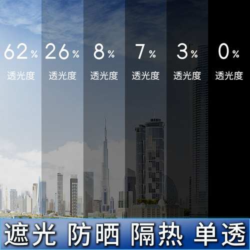 遮光玻璃贴纸不透光遮光型窗贴