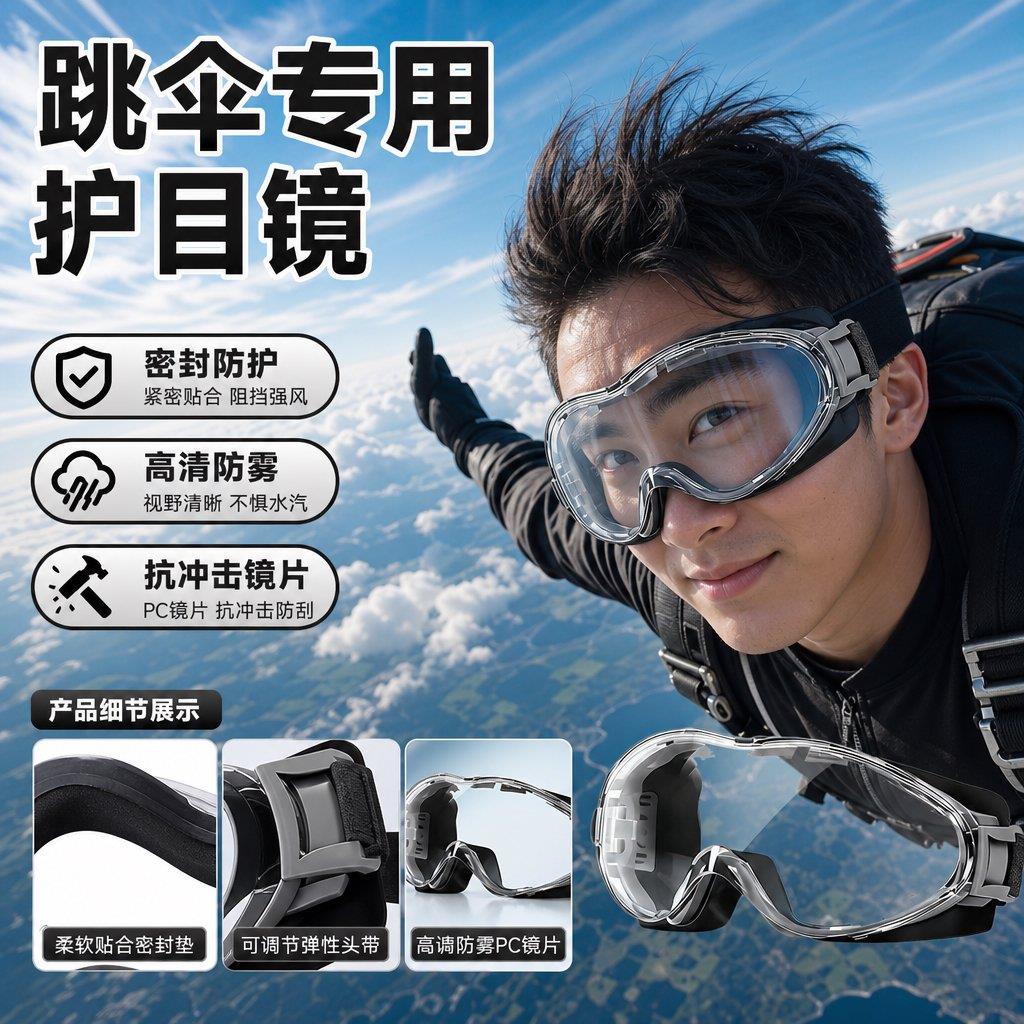 跳伞护目镜高空蹦极装备