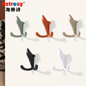 创意挂钩海豚可爱造型衣钩锌合金挂钩墙面玄关客厅卧室衣柜衣帽钩