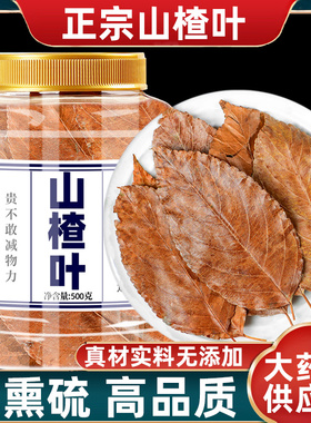 野生山楂叶广西山楂树叶500g正品新鲜干片泡茶中药材山楂叶的功效