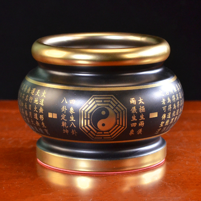 道家香炉碗道观太极八卦香薰炉