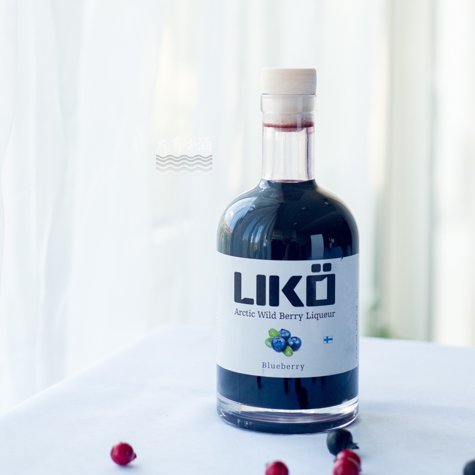 正品北欧芬兰liko高果肉纯天然蓝莓利口酒高颜值瓶装微醺低度甜美