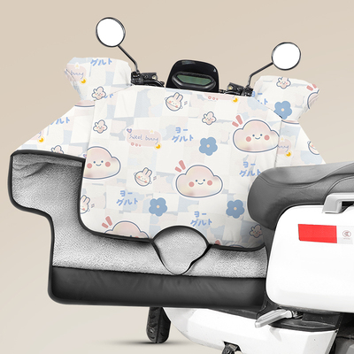 防寒电动车挡风被加绒加厚加大