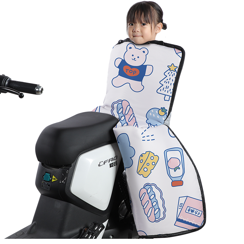 电动车挡风被冬季加绒加厚后座儿童亲子款保暖电瓶车分离式保暖小