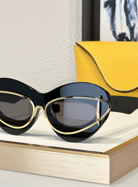 欧洲站新品轻奢风时尚太阳眼镜 欧美网红明星同款个性猫眼墨镜女