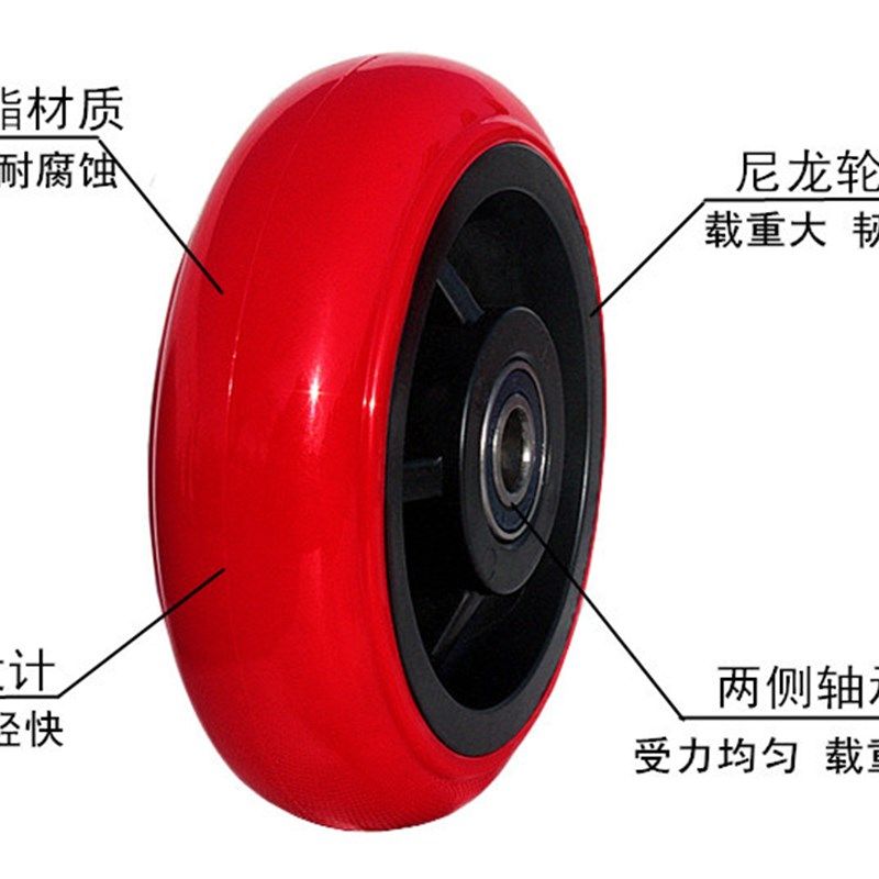 极速5寸静音轮子4寸n6寸8寸聚氨酯单轮PU轮平板车轮推车轮重型轮,基础建材,脚轮/万向轮,淘宝优惠券,粉丝福利购,淘宝优惠卷