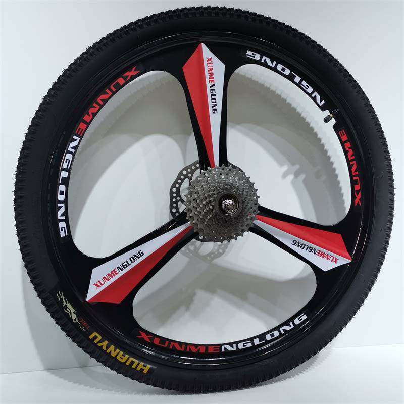 极速包邮b16/18/20/22/24寸26寸三刀合金一体铝轮自行车轮组登山