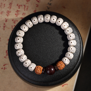 极速海南星月菩提子手q串男士高密度正月单圈新月绕指柔文玩佛珠