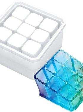 极速Moldes De Silicona Para Resina 9 Grid Pens OrganizZer Bo