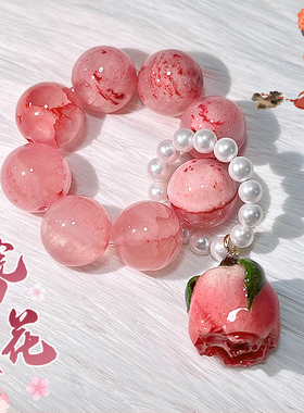 极速辽博文创同款簪花小手捻指z尖文玩绕指柔手串女学生盘玩饰品