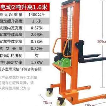 极速新款手动液压堆n高机风管安装升降机堆高机1吨2吨搬运车上砖