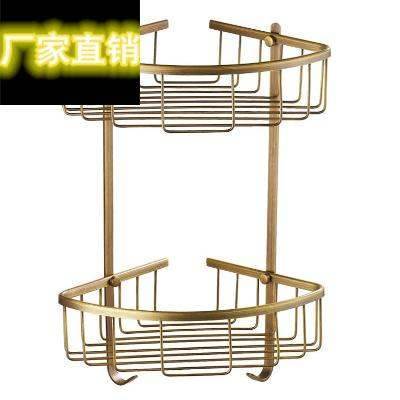 极速All copper bathroom corner furniture bMasket rack Europe